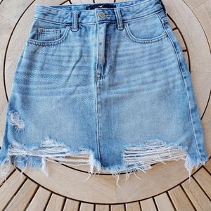 Hollister, Ultra High Rise Denim skirt, size 24